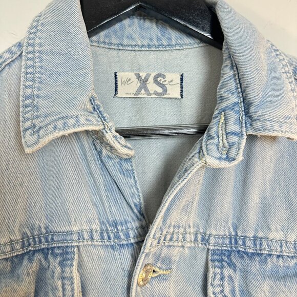 FREE PEOPLE Marci Denim Jumpsuit in Wash Clear Skies Size X-Small - Picture 7 of 16